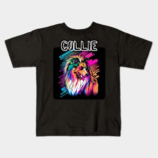 Graffiti Style - Cool Collie 2 Kids T-Shirt